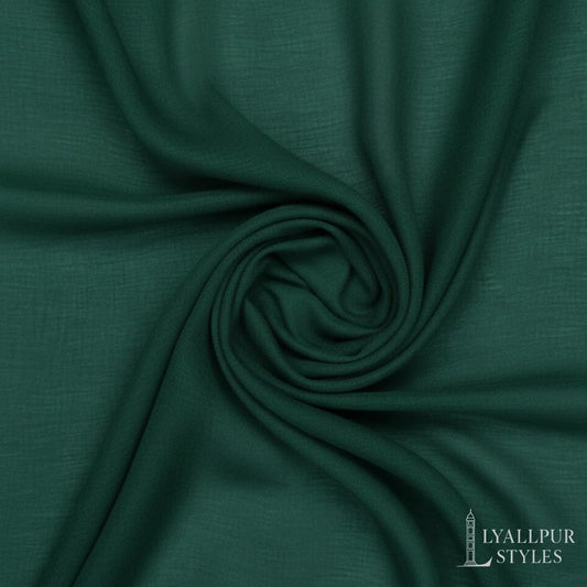 Solid Georgette Hijab – Matte, Non-Slippery Finish | 73 x 30 Inches