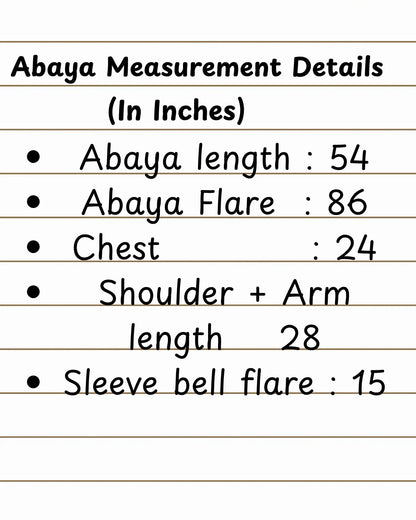 Floral & Lattice V-Neck Abaya | Flowy Silk Chiffon with Bell Sleeves