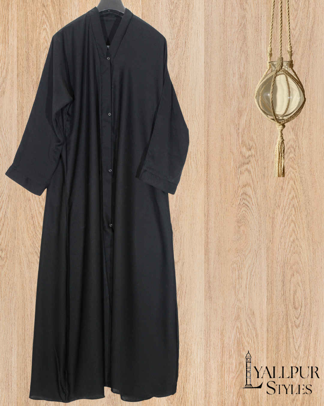 Minimalist Abaya | Cloud-Touch Nida Fabric & Classic Button Front