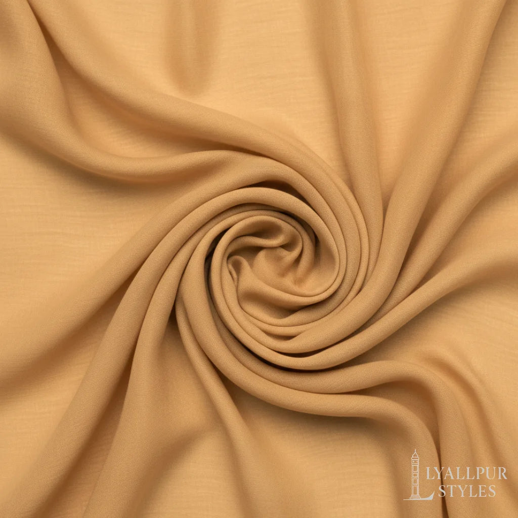 Solid Georgette Hijab – Matte, Non-Slippery Finish | 73 x 30 Inches