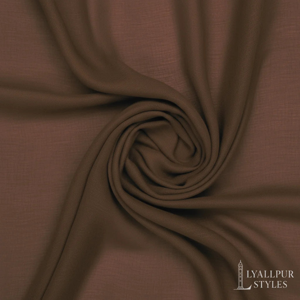 Solid Georgette Hijab – Matte, Non-Slippery Finish | 73 x 30 Inches