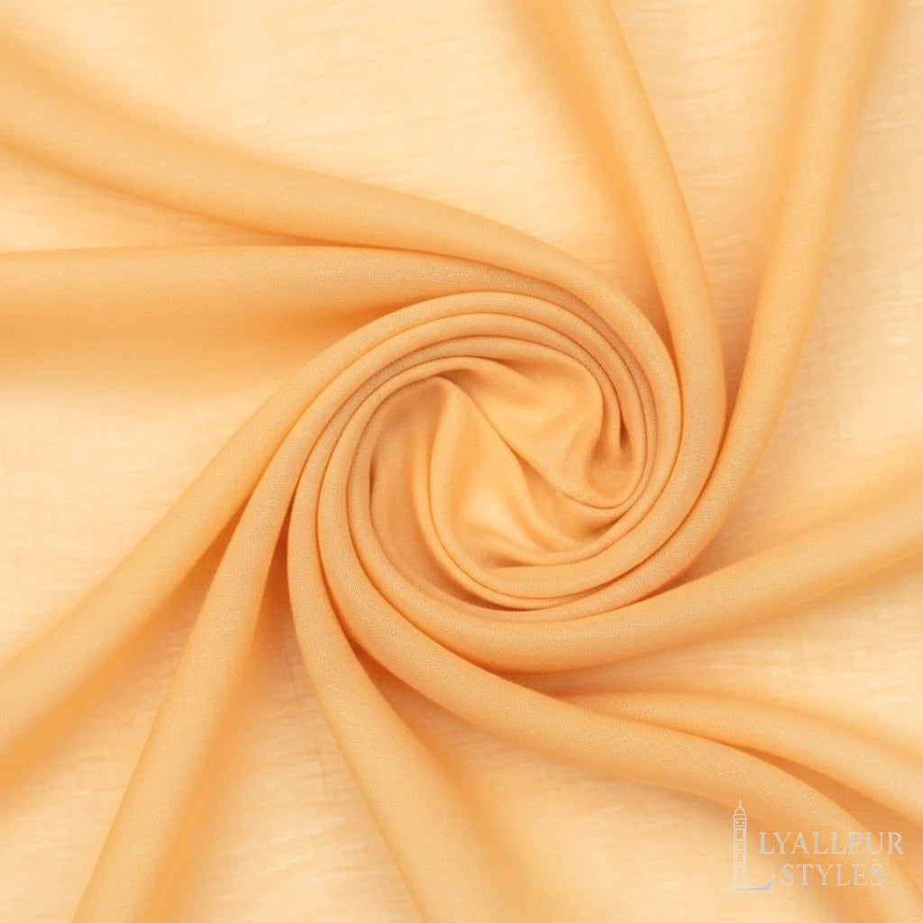 Solid Georgette Hijab – Matte, Non-Slippery Finish | 73 x 30 Inches