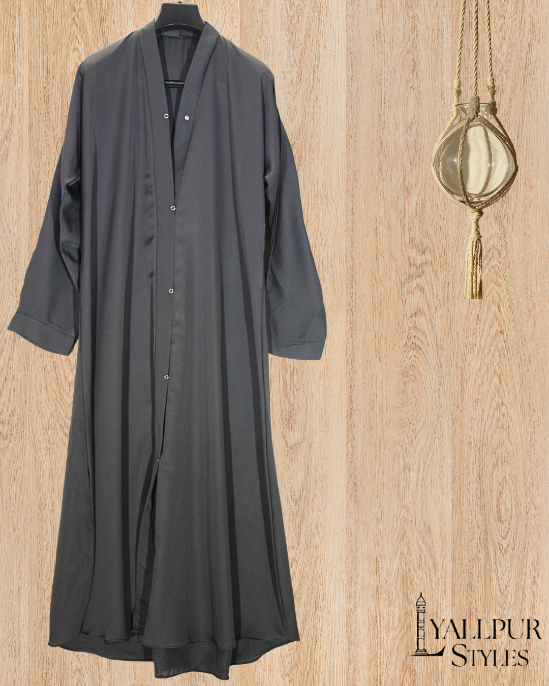 Minimalist Abaya | Cloud-Touch Nida Fabric & Classic Button Front