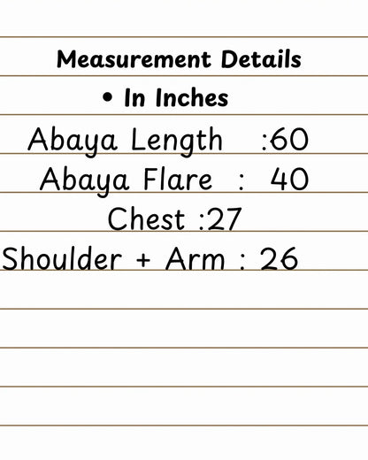 Racing Stripe Abaya with Beaded Sleeves | Sport-Luxe V-Neck Design | Nida Fabric