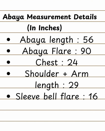 Royal Bell Sleeve Abaya | Elegant Tassel Detail & Flared Silhouette